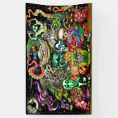 魔法の生き物のバナー 横断幕 (縦)