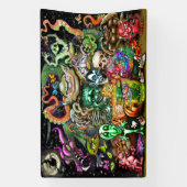 魔法の生き物のバナー 横断幕 (縦)