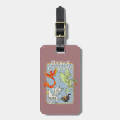 魔法の生き物 ヴィンテージ グラフィック ラゲッジタグ (正面縦)