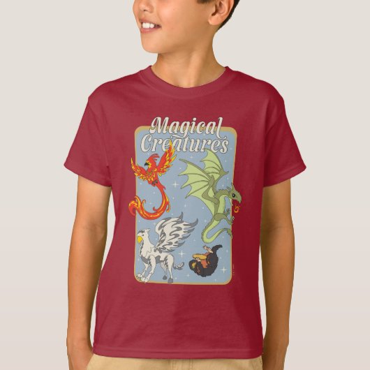 魔法の生き物 ヴィンテージ グラフィック Tシャツ (正面)