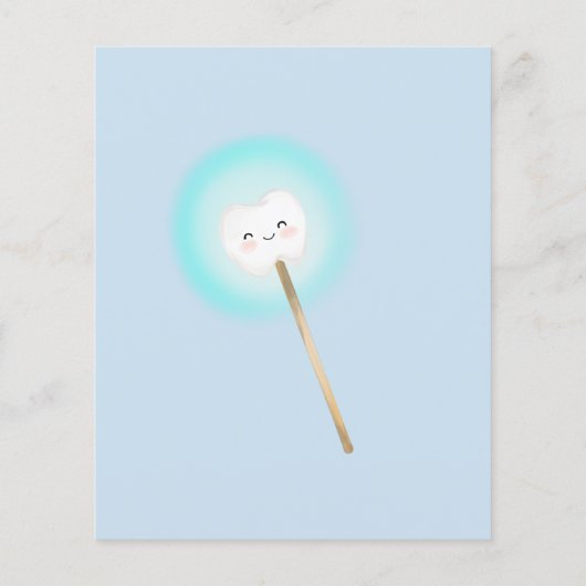 魔法の男の子の歯の妖精の記念の手紙 (裏面)