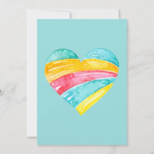 魔法の男の子ユニコーン赤ちゃんシャワー 招待状 (裏面)