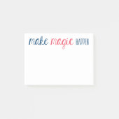 魔法の発生に関する注意 ポストイット (正面)