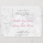 魔法の白い鳥を愛する-結婚式の日付を救う セーブザデート (裏面)