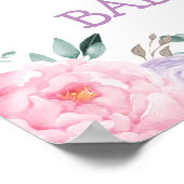 魔法の白鳥プリンセスベビーシャワーウェルカム ポスター (角)