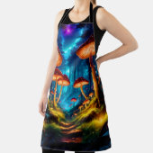 魔法の真夜中のキノコの森 エプロン (インサイチュ)