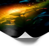 魔法の真夜中のキノコの森 ポスター (コーナー)