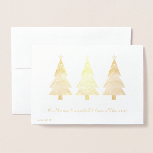 「魔法の瞬間:イルミへのクリスマスのグリーティングカード 箔カード (裏面封筒付き)