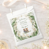 魔法の瞬間:ウッドラお洒落ンドベビー フェイバーバッグ (クリップ留めされた状態)