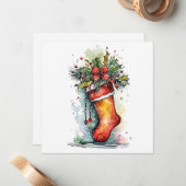 「魔法の瞬間:クリスマスの思い出を捉える」 ノートカード (正面/裏面インサイチュ)