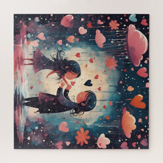 魔法の瞬間:母と娘 ジグソーパズル (横)