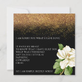魔法の砂フローラごめんね謝罪カード サンキューカード (正面)