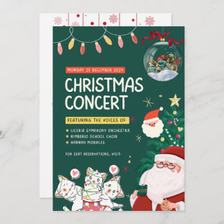 "魔法の祝祭：クリスマスの招待状" 招待状