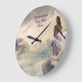 魔法の神秘的なファンタジー夢 ラージ壁時計 (傾斜)