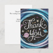 魔法の神秘的な天国天空 サンキューカード (正面/裏面)