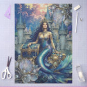 魔法の神秘的な幻想マーメイド デコパージュ 薄葉紙 (クラフト)