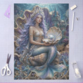 魔法の神秘的な幻想マーメイド デコパージュ 薄葉紙 (クラフト)