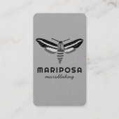 魔法の神秘的な蛾のエステティシャン美しいサロン 名刺 (正面)