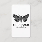 魔法の神秘的な蛾のエステティシャン美しいサロン 名刺 (正面)