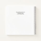 魔法の神秘的な鳴鳥がその歌を歌う ノートブック (裏面)