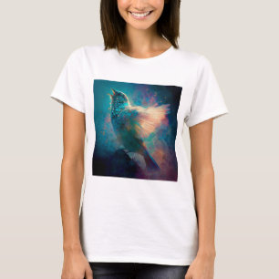 魔法の神秘的な鳴鳥がその歌を歌う Tシャツ
