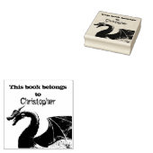 魔法の神話ドラゴンこの本は属している ラバースタンプ (押印)