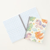 魔法の神話的な生き物のパターン ノートブック (内部)