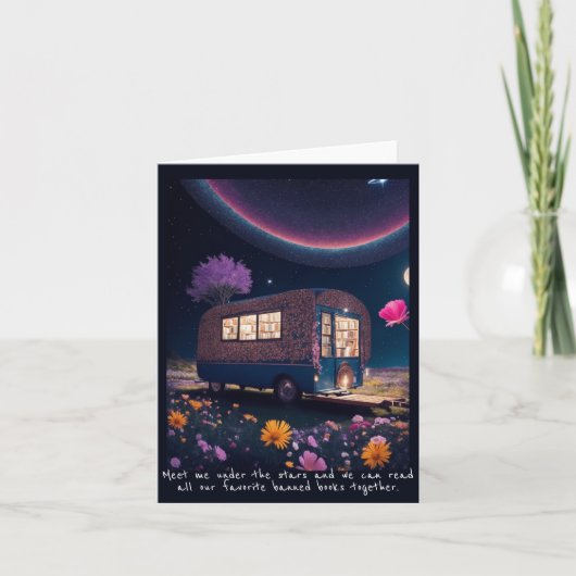 魔法の禁止ブックモバイル ノートカード (正面)