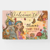 魔法の秋のフェアリーテイル　ベイビーシャワー　カスタムウォール 横断幕 (横)