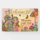 魔法の秋のフェアリー テイル ベイビー シャワーのカスタム ウォール 横断幕 (横)