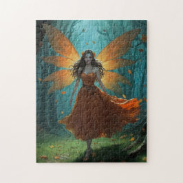 魔法の秋の妖精 感謝祭 ファンタジーアート ジグソーパズル