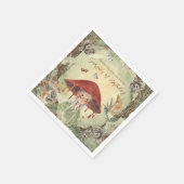 魔法の秋の森の妖精 |誕生日 スタンダードカクテルナプキン (角)