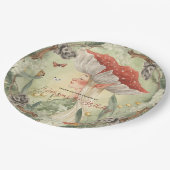 魔法の秋の森の妖精 |誕生日 ペーパープレート (アングル)