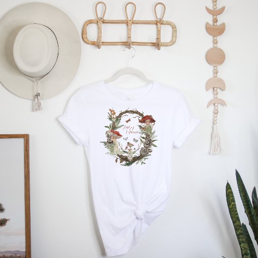 魔法の秋の森フェアリーママ |誕生日 Tシャツ