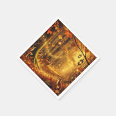 魔法の秋エンチャントウッドランドデコップナプキンス スタンダードカクテルナプキン (角)