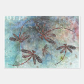 魔法の空にブロンズの先端トンボ ラッピングペーパーシート (正面3)