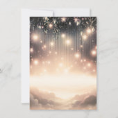 魔法の空の木の輝き 星と雲のスイート16 招待状 (裏面)