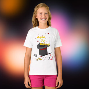 魔法の第7誕生日テーマパーティー Tシャツ