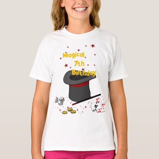 魔法の第7誕生日テーマパーティー Tシャツ (正面)