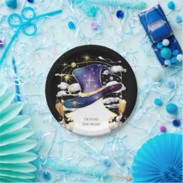 魔法の箒おもしろいウィザード誕生日 ペーパープレート