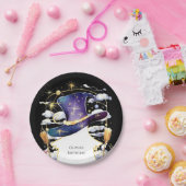 魔法の箒おもしろいウィザード誕生日 ペーパープレート (パーティー)