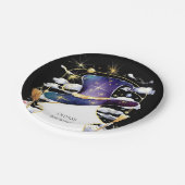 魔法の箒おもしろいウィザード誕生日 ペーパープレート (アングル)