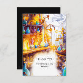 魔法の簡単実験　科学者の誕生日 サンキューカード (正面/裏面)