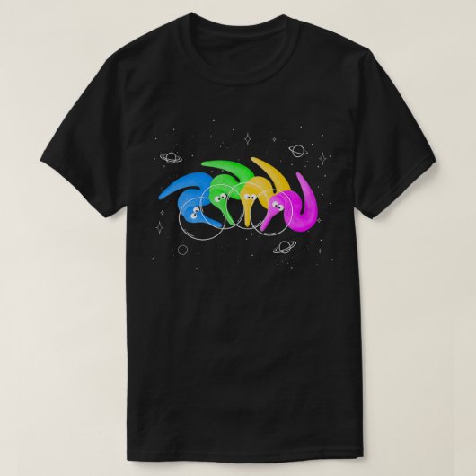 魔法の糸のファジー宇宙Pullove Tシャツ (デザイン正面)