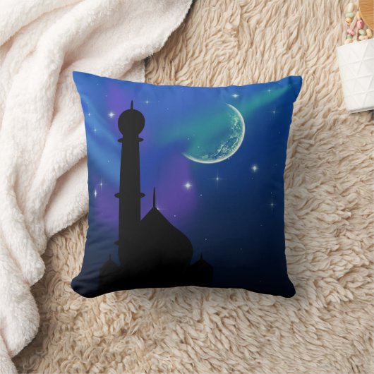 魔法の素晴らしいアラビアの夜 – 角枕 クッション (ブランケット)
