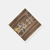 魔法の素朴ストーリーブックベビーシャワー スタンダードカクテルナプキン (角)