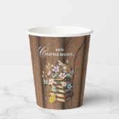 魔法の素朴ストーリーブックベビーシャワー 紙コップ (裏面)