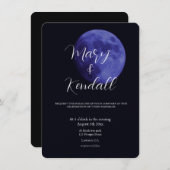 魔法の紫の月写真 招待状 (正面/裏面)