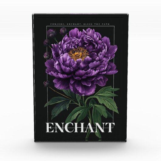 魔法の紫の芍薬 Conjure Enchant Bless the Path フォトブロック (正面)
