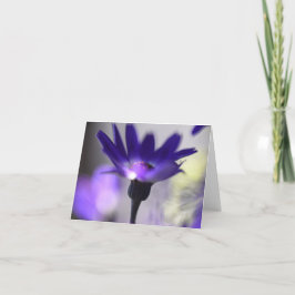 魔法の紫の花の感謝カード サンキューカード